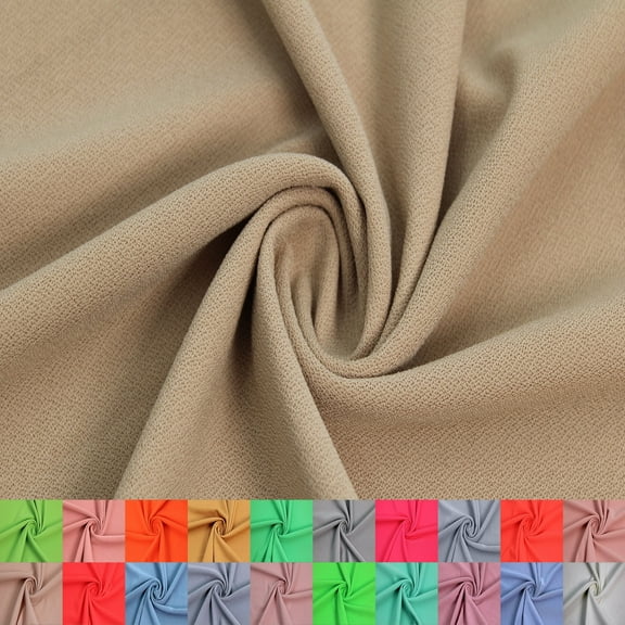 ITY Heavy Stretch Moss Crepe Knit Fabric by the Yard – Ideal for Apparel & Crafts