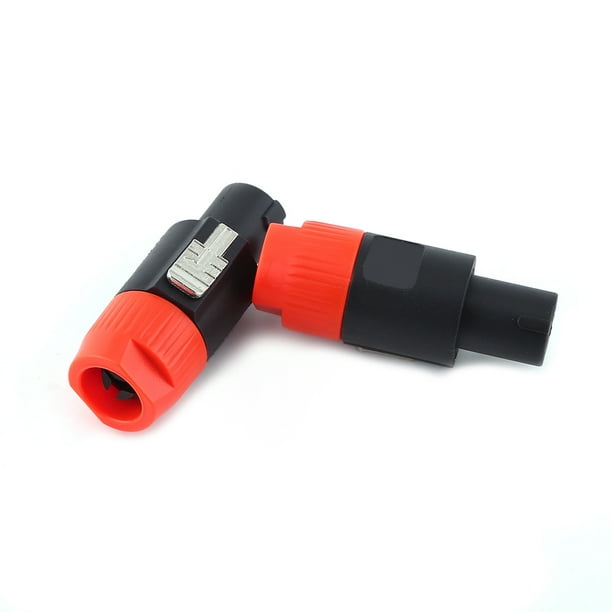 Enchufe 4 Uds NL4FC Enchufe Macho Altavoz Cable De Audio Adaptador Conector Macho Naranja