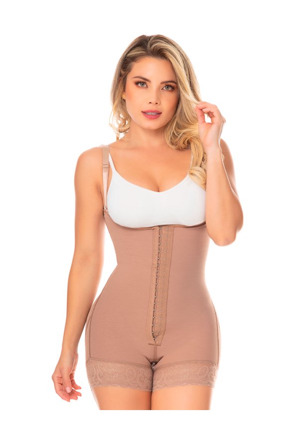 054 Fajas Colombianas Reductoras y Moldeadoras High Compression Garments Bodysuit