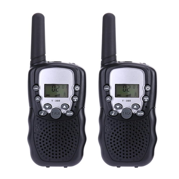 Btafrte 2 Uds Mini Walkie Talkie 5km UHF 2 Vías Radio Inalámbrico para Aficionados (negro)
