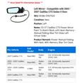 thumbnail image 2 of Left Mirror - Compatible with 2003 - 2007 Cadillac CTS Sedan 4-Door 2004 2005 2006, 2 of 2