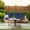 Navy, variant on Better Homes & Gardens River Oaks Outdoor Sofa & 2 Nesting Tables with Patio Cover, Natural