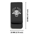 thumbnail image 2 of Stainless Steel Taurus Zodiac (Bull) Classic Slim Money Clip Credit Card Holder, 2 of 2