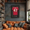 thumbnail image 2 of John Lynch Tampa Bay Buccaneers Framed 27" x 39" Retired Jersey Art Print, 2 of 3