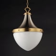thumbnail image 3 of Maxim Conrad 15" Pendant - Satin Nickel / Satin Brass - 10386WTSNSBR, 3 of 4