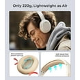 thumbnail image 3 of Restored Edifier W820NB Plus Hybrid Active Noise Cancelling Headphones - LDAC Codec - Hi-Res Audio Wireless & Wired - Fast Charge - Over Ear Bluetooth V5.2 Headphones for Travel/Home/Office- Ivory (Refurbished), 3 of 7