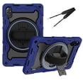 thumbnail image 1 of XYX 3in1 Rotating Stand Case for Honor Pad X9 11.5 inch with Hand/Shoulder Strap, Shockproof Rugged, Navy Blue, 1 of 7