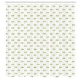 thumbnail image 3 of Ambesonne Jasmine Shower Curtain, Minimal Flowers Nature Art, 69"Wx75"L, Olive Green and White, 3 of 5