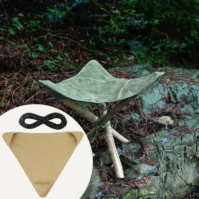 Taburete de Tela shamjiam Silla de camping Paño Impermeable Funda de asiento de trípode