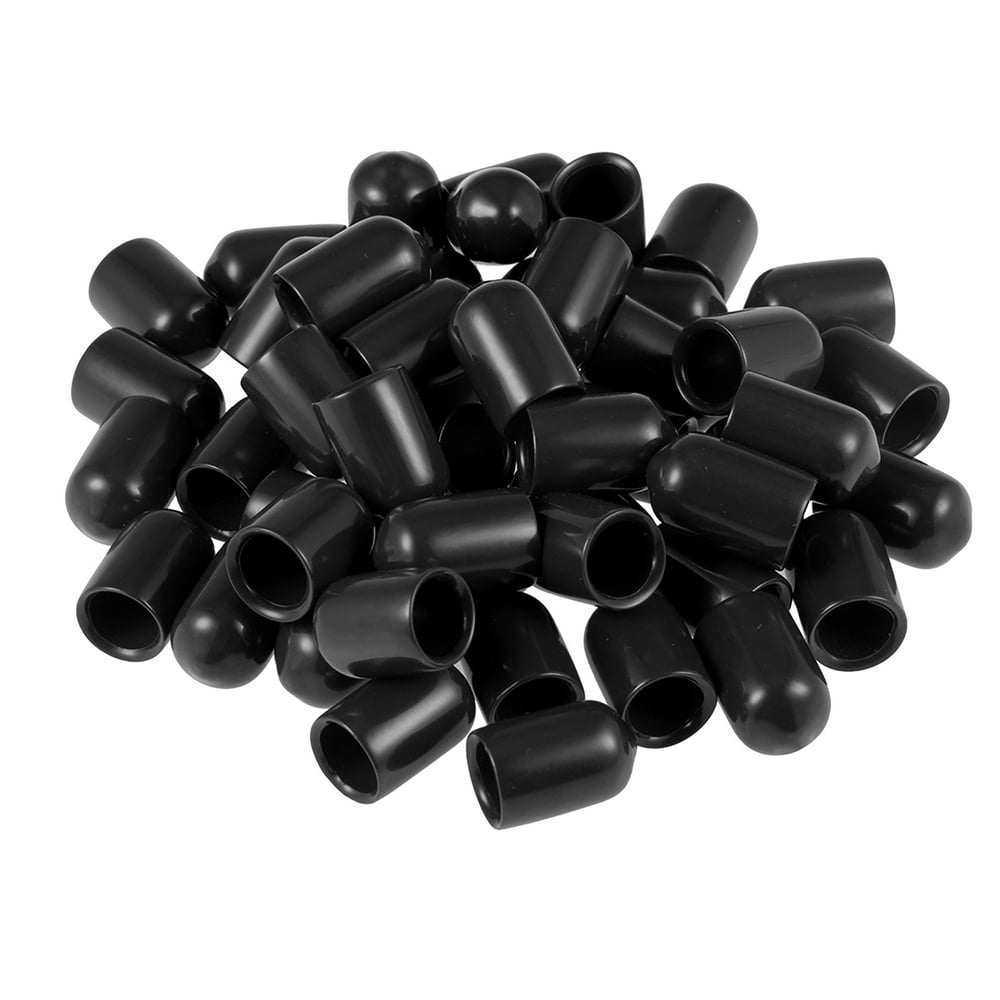 Uxcell 5 16 inch ID Black Screw Thread Protectors Vinyl End Caps 50 uxcell-5-16-inch-id-black-screw-thread-protectors-vinyl-end-caps-50