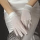 thumbnail image 3 of Elegantes guantes de novia Longitud de la muñeca Guantes de boda blanca Tul Guantes cortos de para Matrimonio Accesorios, 3 of 9