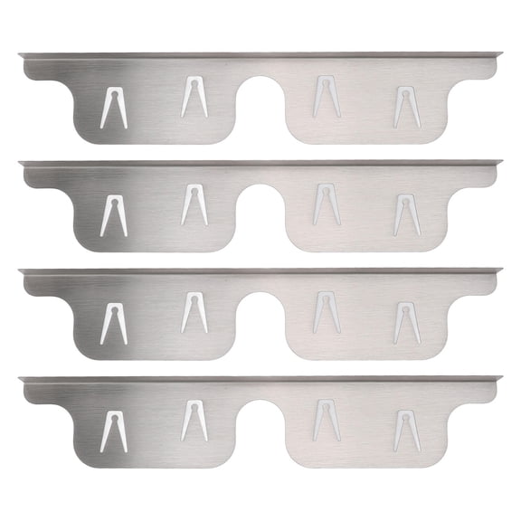 Yajisi 2-Pack Stainless Steel Stove Crevice Covers, 35-70CM Adjustable Range Gap Filler, 14.6x4.7x1.2in, Silver
