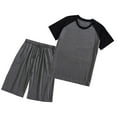 thumbnail image 1 of Minnieouse 1 Juego de ropa de dormir para hombre, manga corta, primavera verano, cuello redondo, Color sólido, para interiores y exteriores, pijamas para Pijama XXXL Minnieouse AP019078-04, 1 of 6