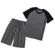 thumbnail image 1 of Sonducket 1 Juego de ropa de dormir de tela para hombre, pijama de manga corta de repuesto informal de cuello redondo, pijamas de ejercicio para dormir de Pijama XXL Sonducket AP019078-03, 1 of 6
