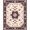 Cream Pink Brown, Pattern 7, variant on ODIKA 8'x10' Washable Area Rug Durable, Non-Slip Dining Ornate Under Botanical Scroll Border Climbing Vine Table for Living Room, Sectional, Family