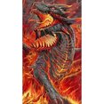 thumbnail image 1 of Cuadros Decorativos 5D Full Round Drill Diamond Painting Flame Dragon Kit Wall Art Craft (Y454) Sywqhk Nuevos Originales, 1 of 9