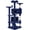 Navy, variant on WoofPaw 54in Cat Tree Tower, 2 Caves, Kitten-Ear Perch & Scratching Posts | Multi-level layout, climbing ladder, easy assembly, high pet appeal, total load 66lbs for all indoor cats,Beige
