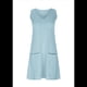 thumbnail image 3 of Vestidos de Mujer Sin Mangas con Cuello en V y Bolsillos Color Turquesa L, 3 of 5