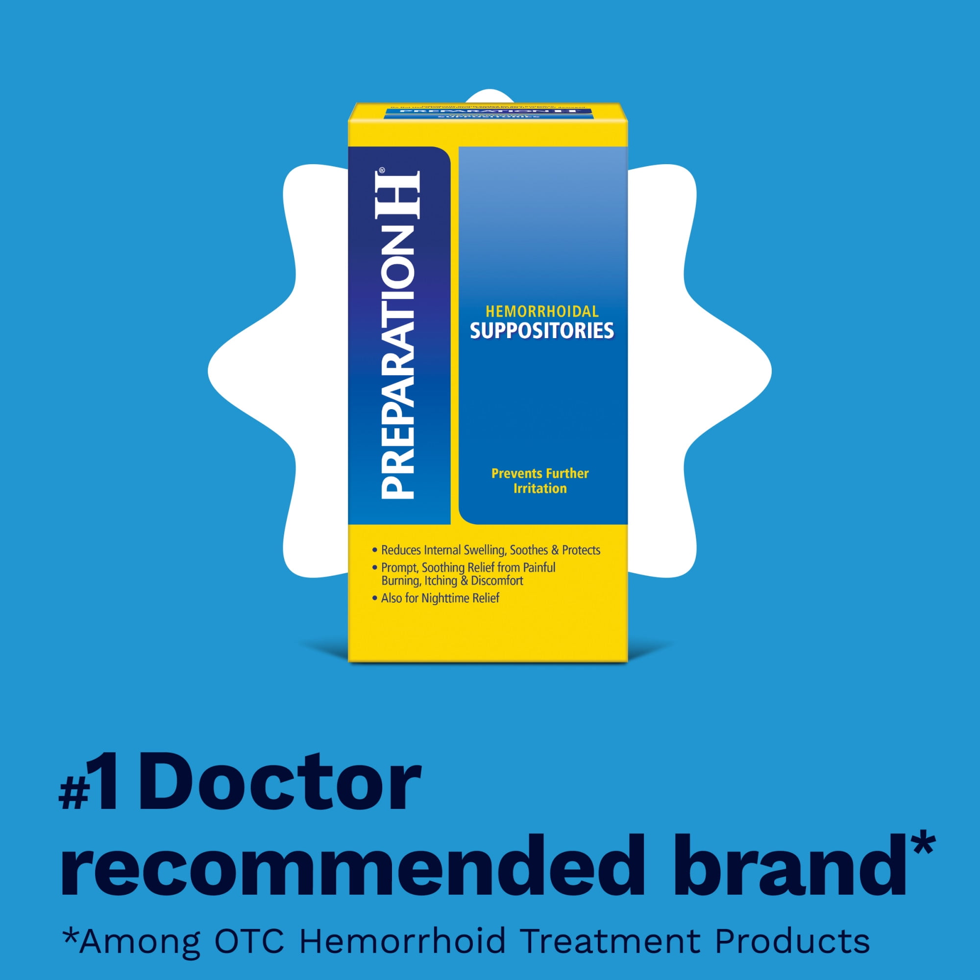 (3 pack) Preparation H Hemorrhoid Suppositories for Itching and Discomfort Relief - 24 Count