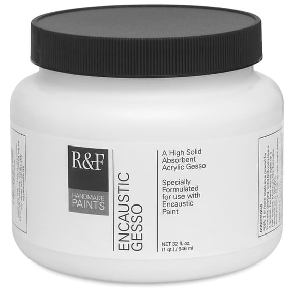 R&F Handmade Paints Encaustic Gesso, Quart