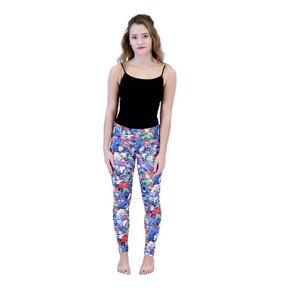 Justice League Mob Scene Juniors Leggings