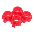 thumbnail image 4 of OULII 4Pcs Practical Barbell Fixing Nut in Red Plastic for Dumbbell Screw Lock, 4 of 7