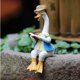 thumbnail image 3 of Adornos de jardín al aire libre de patos, esculturas de animales para parejas que leen, decoraciones de 22 cm, par de patos, regalo de resina, estatuas de decoración para interiores y patios, 3 of 5