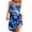 Z-Blue#womens hawaiian beach dresses, variant on Travel Dresses for Women Wrinkle Free, Mini Summer Clothes 2023 Dresses Casual Hawaiian Tank Sleeveless Dress Hollow Out Crewneck Loose Beach Short