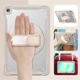 thumbnail image 4 of Case For Samsung Galaxy Tab A11 2025 / Galaxy Tab A9 2023 Handle Protective Cover 360° Rotating Ring Stand, Shockproof Dropproof Case For Kids Kickstand & Adjustable Shoulder Strap,Khaki, 4 of 10