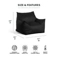 thumbnail image 4 of Big Joe Imperial Lounger Foam Filled Bean Bag Armchair with Removable Cover, 4 feet Big, 4 of 11