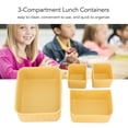 thumbnail image 4 of Boîte à Bento Légère en Silicone à 3 Compartiments avec Design Étanche, Contenants Alimentaires Réutilisables pour Plan de Régime Sain, 4 of 8