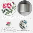 thumbnail image 5 of Designart 'Ancient Purple Peonies Branch' Traditional Circle Metal Wall Art 36x36 - Disc of 36, 5 of 5