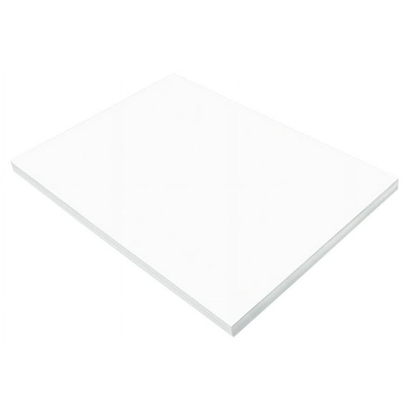 Pacon 299673 SunWorks Heavyweight Construction Paper, 9 x 12 in., Bright White - Pack of 100