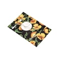 thumbnail image 3 of MKHERT Vintage Yellow Poppy Flowers Placemats Table Mats for Dining Room Kitchen Table Decoration 12x18 inch,Set of 6, 3 of 4