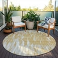 thumbnail image 6 of Addison Rugs Chantille Indoor/Outdoor Transitional Abstract Gold Washable Round Rug, 8' x 8', 6 of 6