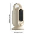thumbnail image 4 of Electric Space Heater, Desktop Heater Small Hot Fan Household 110V High Power Vertical Foot Warmer Heater, Mini Personal Heater for Office Desk Camping, 4 of 8