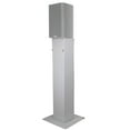 thumbnail image 6 of (2) ProX Flex Totem TV White Folding Steel Adjustable Stage Podium Totems with DJ Facade Table Station Package, 6 of 9