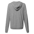 thumbnail image 2 of FashionOutfit Women's Casual Solid Loose Fit Drop Shoulder Long Sleeve Sweatshirt, 2 of 4