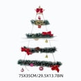 thumbnail image 3 of Hanging Christmas Tree with Lights, Wall Hanging Christmas Decoration, Tinsel Christmas Tree Wall Decor for Small Spaces, Apartment Indoor Holiday Decoration, 3 of 6