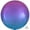 Multicolor, variant on 16 inch Ombre Orbz - Pink & Blue Foil Mylar Balloon - Party Supplies Decorations