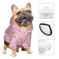 thumbnail image 3 of Fotbe happy baby axolotls Sudadera con Estampado para Perros Pequeños – Suéter con Capucha para Mascotas, Tela Suave de Forro Polar con Bolsillo-Small, 3 of 7