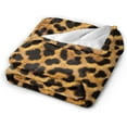 thumbnail image 2 of Leopard Print Cheetah Skin Soft Throw Blanket All Season Microplush Warm Blankets Lightweight Tufted Fuzzy Flannel Fleece Throws Blanket for Bed Sofa Couch 50"x40", 2 of 6