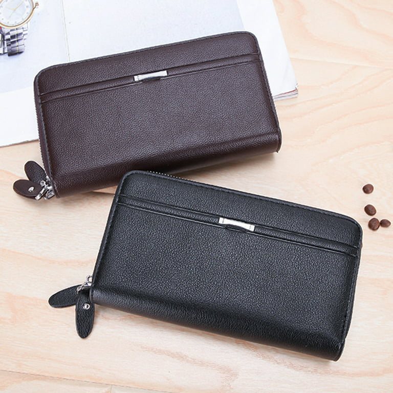 Brand Men Clutches Bags High Quality Pu Leather Business Purse Handbags  Fashion New Man Wallets Designer Phone Coin Pocket Male