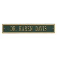 thumbnail image 1 of Whitehall Products 1072GG Estate Wall One Line Arch Extension Address Plaque, Green & Gold, 1 of 1