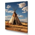 thumbnail image 2 of Designart "Beige Coral Native Tipi Winds" Cityscapes Canvas Print, 2 of 5