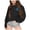 Black, variant on Girls Sweatshirt Childrens Casual Print Crew Neck Long Sleeve Pullover Hoodless Sweatshirt Black 4-5 Years