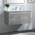 thumbnail image 2 of 36 inch Single Bathroom Floating Vanity in Concrete Grey, 2 of 14