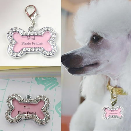 Id Tag Pet Spacer Dog Pet Tag Jewelry Tag Accessories for Dogs Diamond Dog Pet Retrieval Dog Saddle Bag No Tag Lost Pet Dog Accessories Puppies Pet Supplies