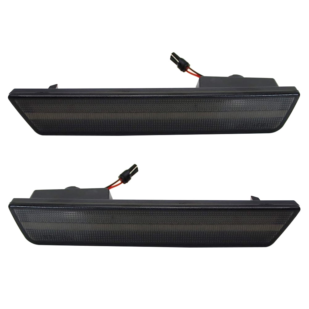 Smoked Lens Full Car Red Side Marker Light Kit Back For Challenger 2008