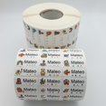 thumbnail image 2 of Pegatinas impermeables personalizadas para niños, etiqueta con nombre de piezas, papelería escolar, botella de agua, lápiz, Kawai, 120, 2 of 4